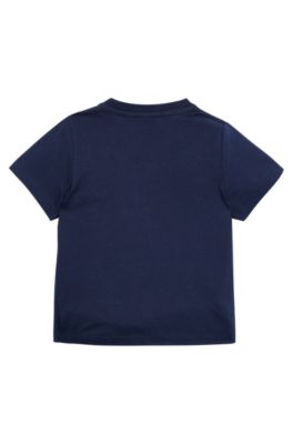 BOSS Kidswear logo-print polo shirt and short set - Black