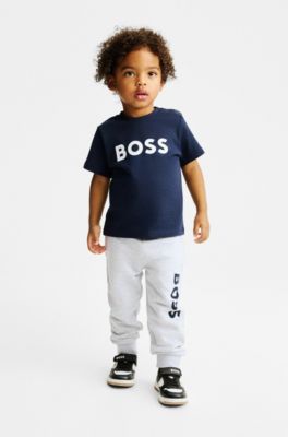 BOSS Kidswear logo-print long-sleeve T-shirt - White