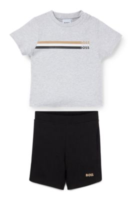 Hugo boss shorts on sale and shirt set