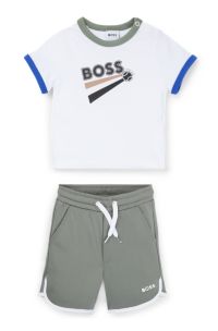 Hugo boss short shop and shirt set