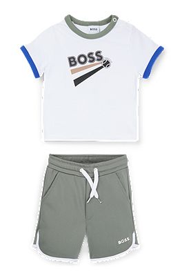 Kids set of branded shorts and T shirt