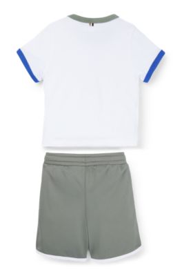 BOSS Kids set of branded shorts and T shirt