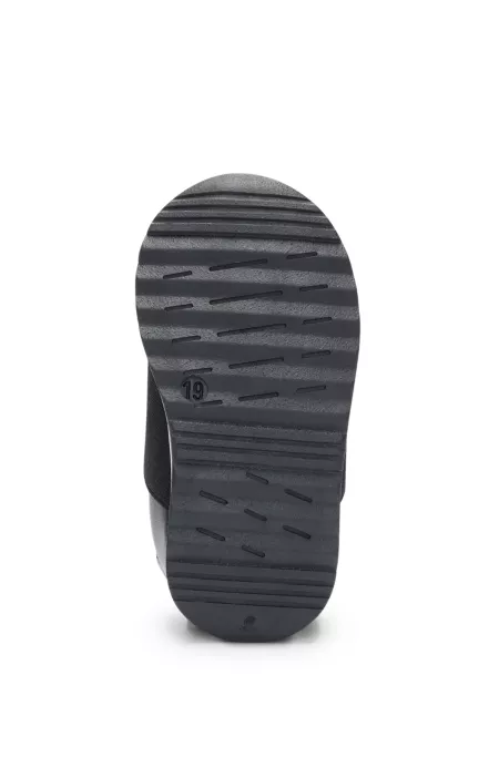 Kids' logo trainers in mesh and leather