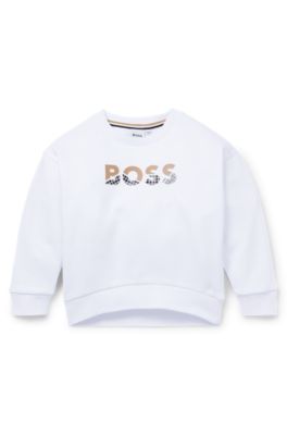 Boss sweatshirt white new arrivals