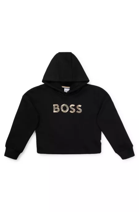 Kids' hoodie with logo detail