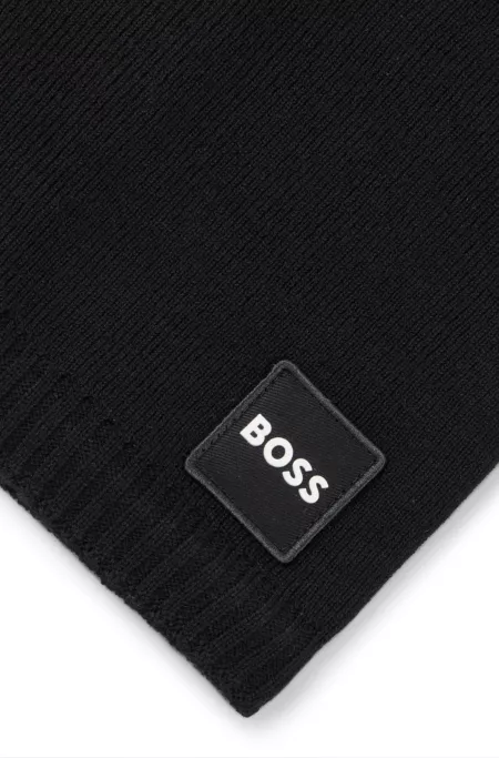 Kids' snood with twill logo badge