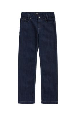 BOSS 'J24425' Boys Stretch Cotton Blend Jeans Patterned