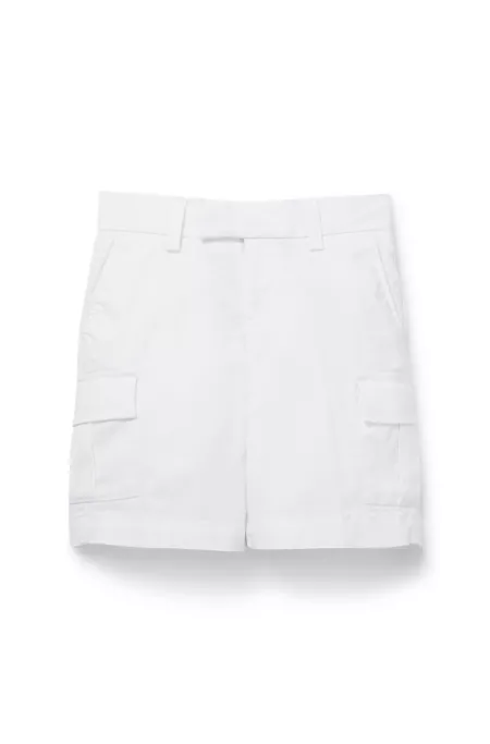 Kids' cargo-pocket shorts in cotton twill