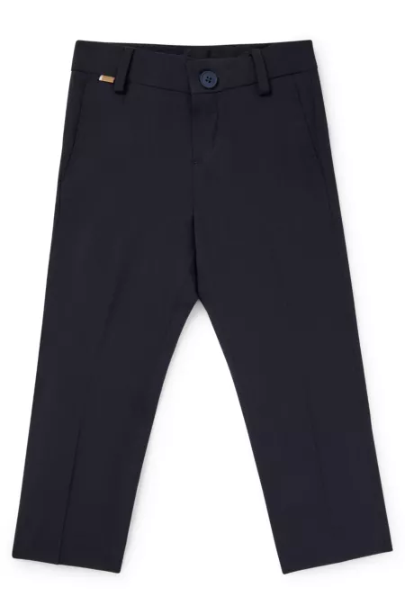 Kids' suit trousers in stretch wool