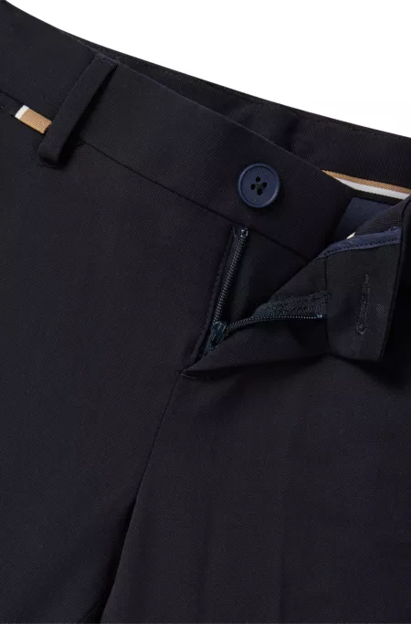 Kids' suit trousers in stretch wool