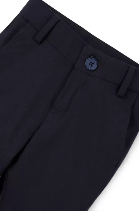 Kids' regular-fit suit trousers in stretch wool