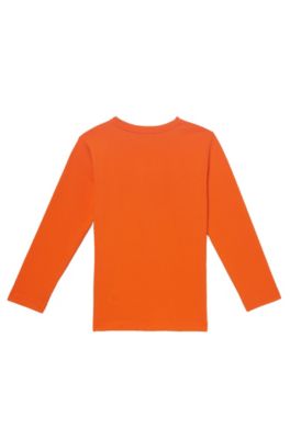 'J25987' | Cotton Logo T-Shirt, Orange