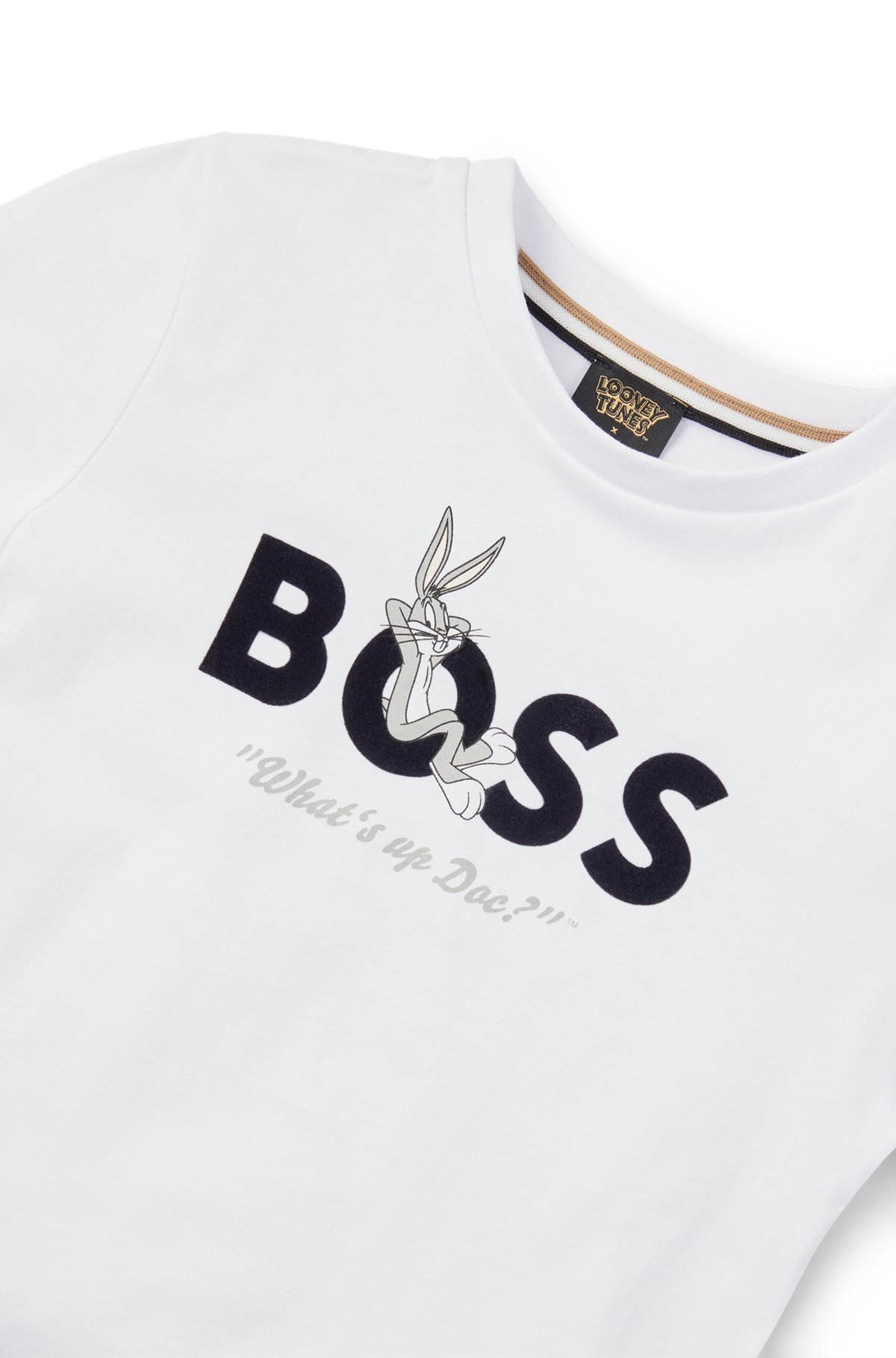 BOSS - BOSS x Looney Tunes kids' cotton T-shirt with Bugs Bunny artwork