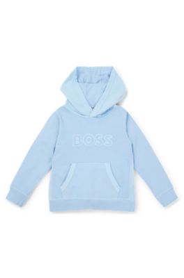 BOSS Kidswear logo-print vest - Blue