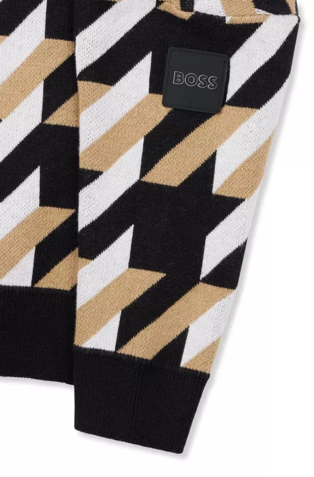 Kids' hoodie with signature all-over pattern