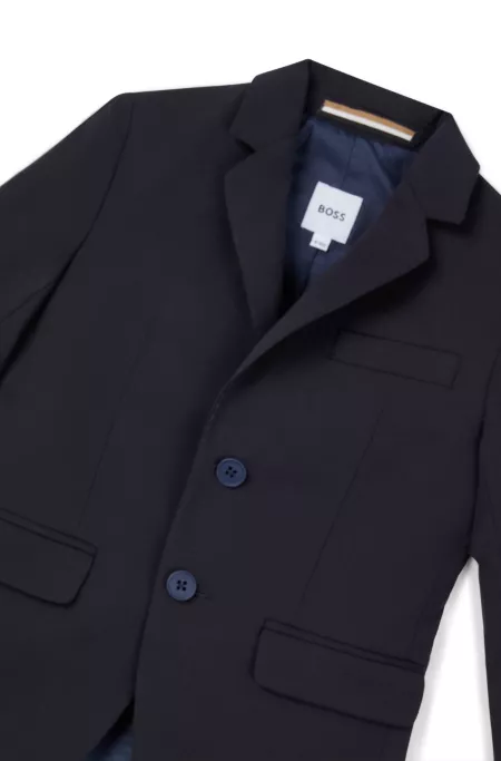 Kids' suit jacket in stretch wool