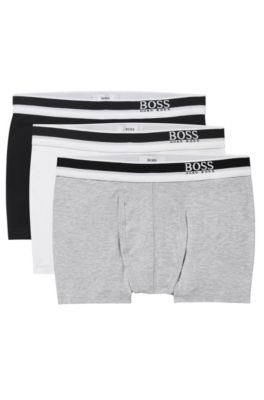 'J27V58' | Boys Cotton Boxer Briefs, 3-Pack, Black