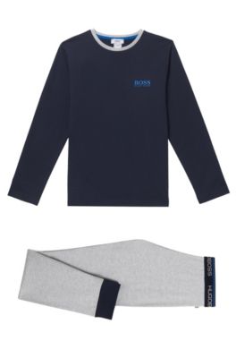 BOSS 'J28048' Boys Cotton Blend Pajama Set Patterned