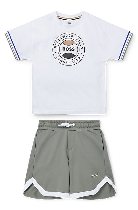 BOSS Kidswear Cotton-Rich Logo Sweatshorts (14-16 Years)