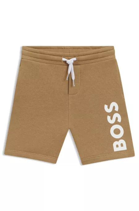Kids' logo-print shorts in a cotton blend
