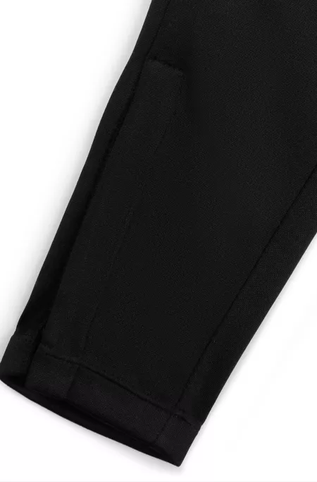 Kids' tracksuit bottoms with stripes and logo details