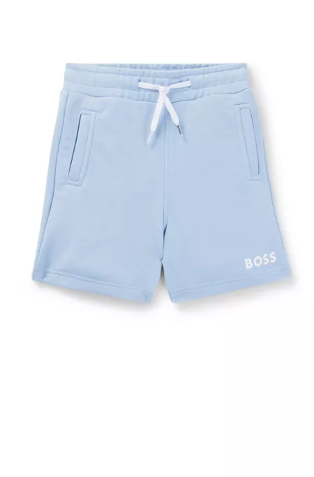 Kids' logo-print shorts in a cotton blend