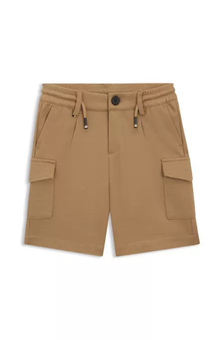 Kids' drawcord-waist shorts in stretch fabric