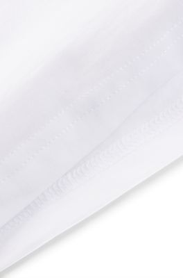 Kids' repeat-logo T-shirt in cotton jersey, White