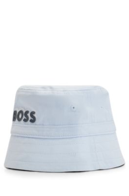 Baby logo bucket hat in cotton twill, Light Blue