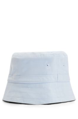 Baby logo bucket hat in cotton twill, Light Blue