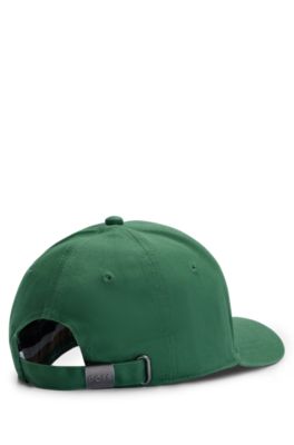 Kids' logo-print cap in cotton twill, Dark Green