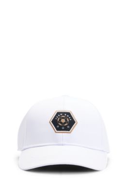 Kids' cap with signature details, White