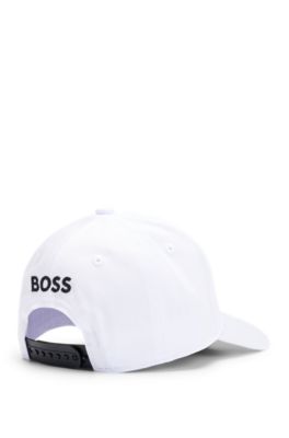Kids' cap with signature details, White