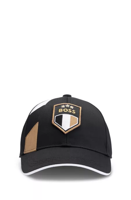 Kids' cap with signature details and colour-blocking