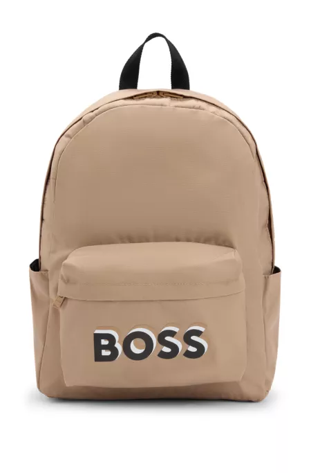 Kids' logo-print backpack in canvas