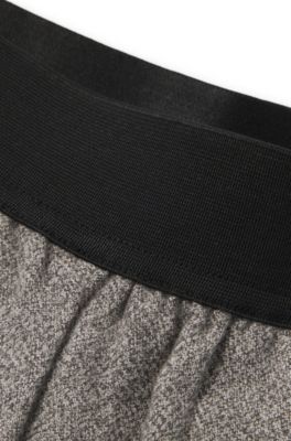 Shorts de algod&oacute;n con cintura el&aacute;stica para ni&ntilde;os, Gris claro