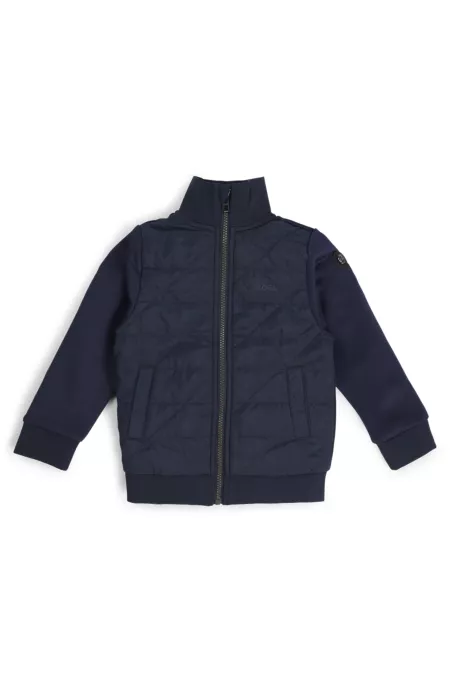 Kids' zip-up jacket with Double B monogram