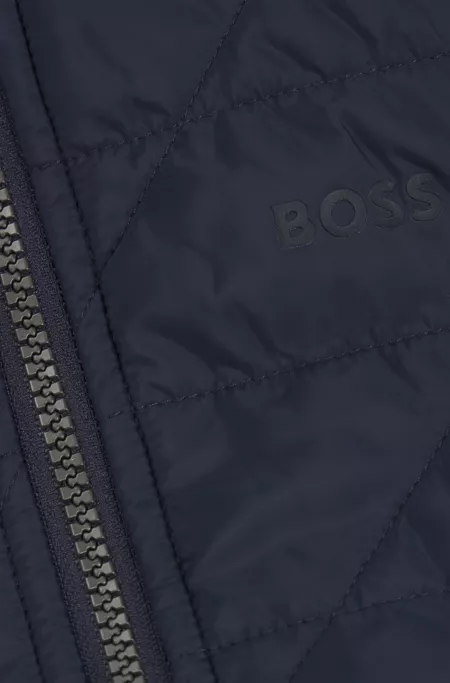 Kids' zip-up jacket with Double B monogram