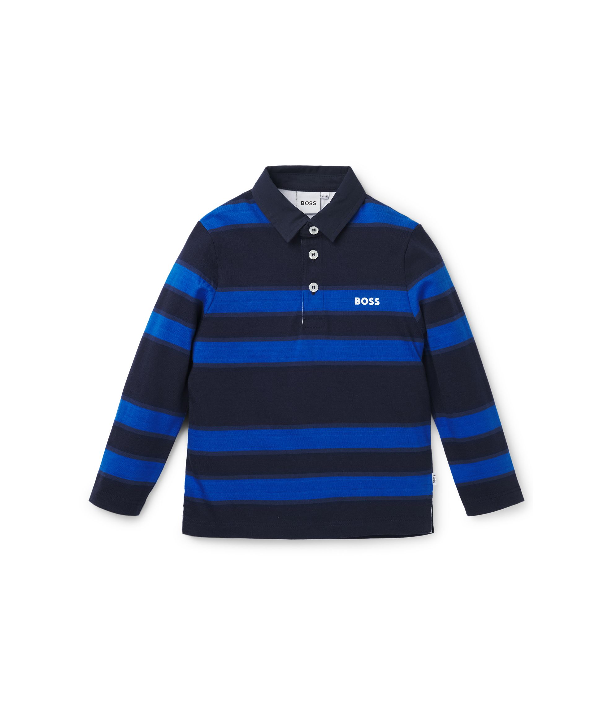 Spinreact Boys Hugo Boss Tops Long Sleeve Polo Shirts Hugo Boss