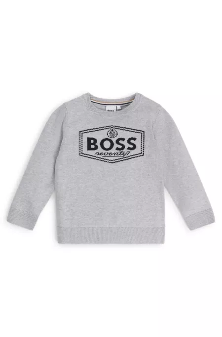 Kids' sweater in cotton with new-season logo