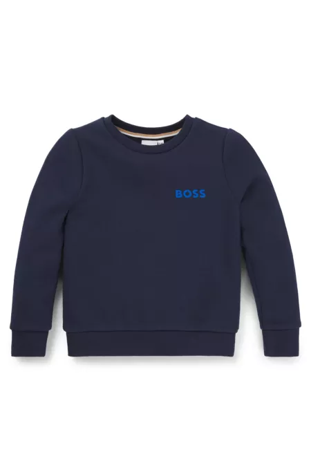 Kids' sweatshirt in fleece with logo print