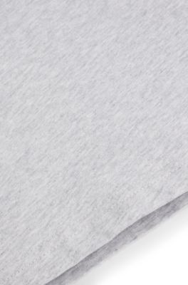 Kids' regular-fit T-shirt in cotton with logo print, Light Grey