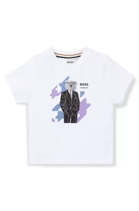 Kids' T-shirt in cotton with new-season artwork