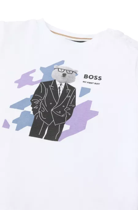 Kids' T-shirt in cotton with new-season artwork