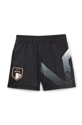 Kids' shorts in stretch fabric with degradé artwork