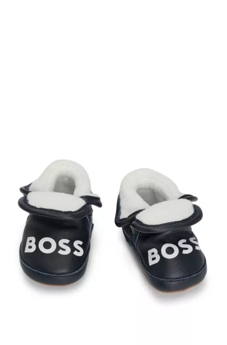 Gift-boxed leather slippers for babies