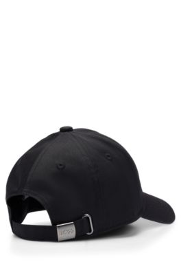 Kids' cap with embroidered logo, Black