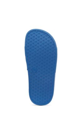 Chanclas para ni&ntilde;os con logotipo en los empeines, Azul
