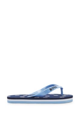 Kids' flip-flops with branded strap, Dark Blue