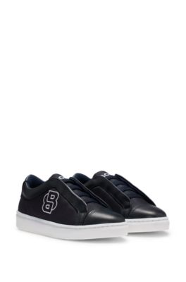Deportivas para ni&ntilde;os con monograma Double&nbsp;B bordado, Azul oscuro